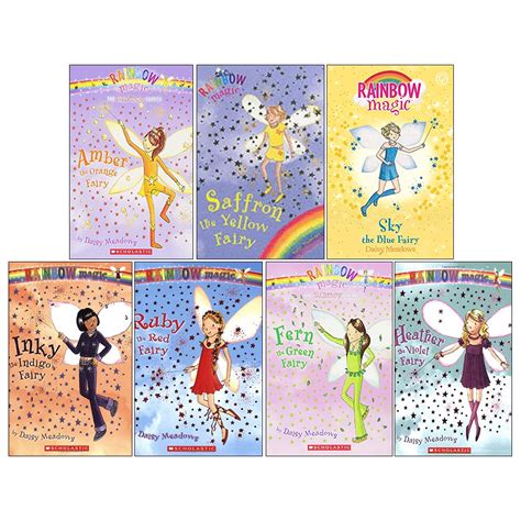 Embark on an enchanted journey with this beautiful rainbow-themed book set
